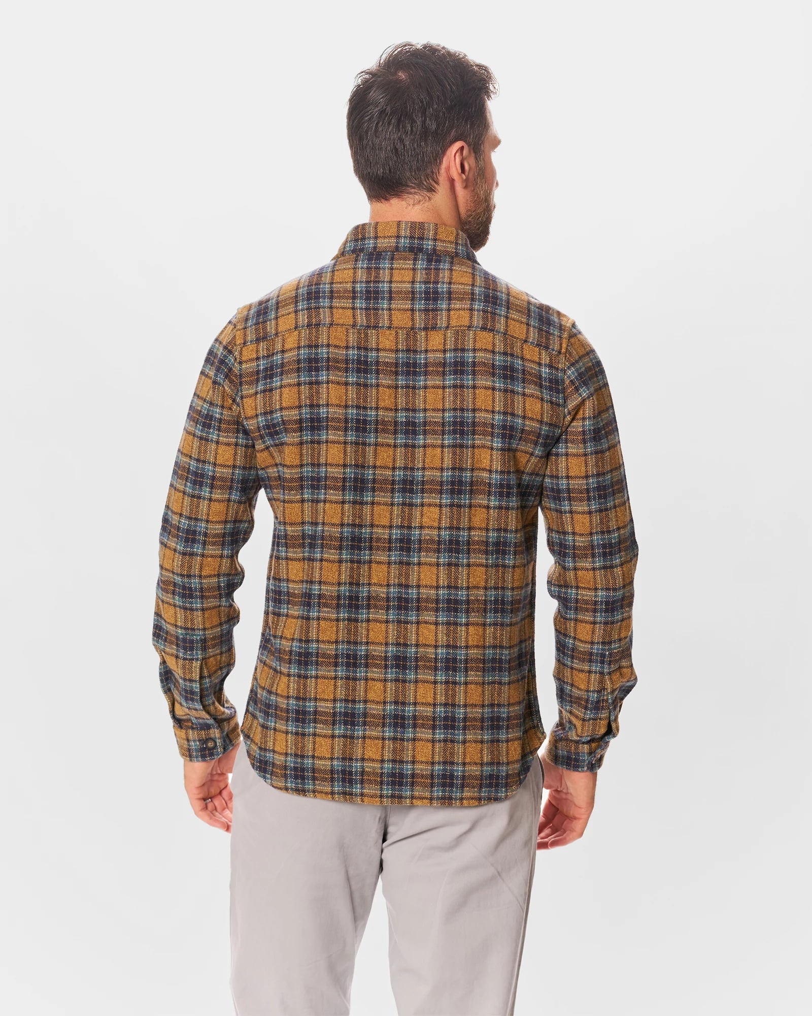 Ginger Plaid $|& Vustra Plaid Shacket - Hanger Side