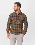 Ginger Plaid $|& Vustra Plaid Shacket - VOF Detail
