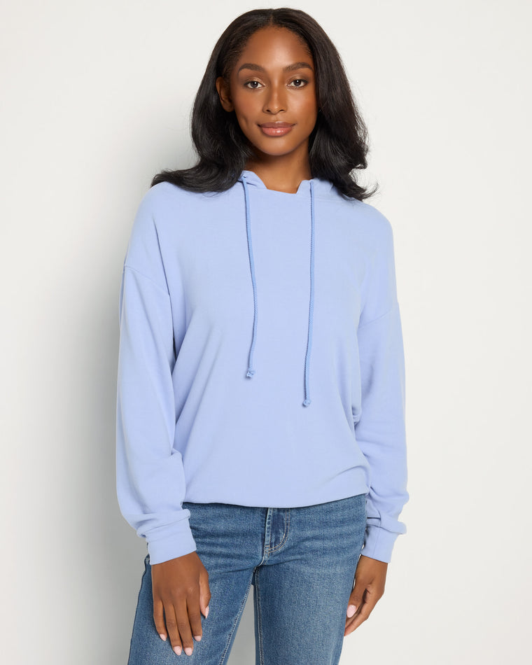 Long Sleeve Plush Drawstring Hoodie