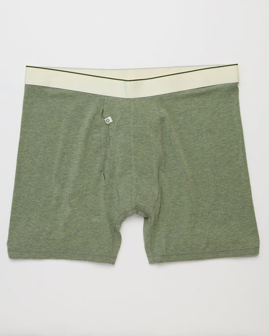 Kelp Heather $|& Tasc BamBare Boxer Brief - Hanger Detail