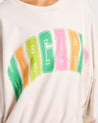 Vintage White $|& Project Social T Margarita Sweatshirt - SOF Full Front