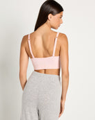 Silver Pink Pack $|& real Underwear Plated Ribbed Center Strap Bralette  2 Pack - SOF Back