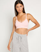 Silver Pink Pack $|& real Underwear Plated Ribbed Center Strap Bralette  2 Pack - SOF Side