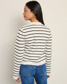 Ivory Black $|& Thread & Supply Clyde Sweater Jacket - SOF Back