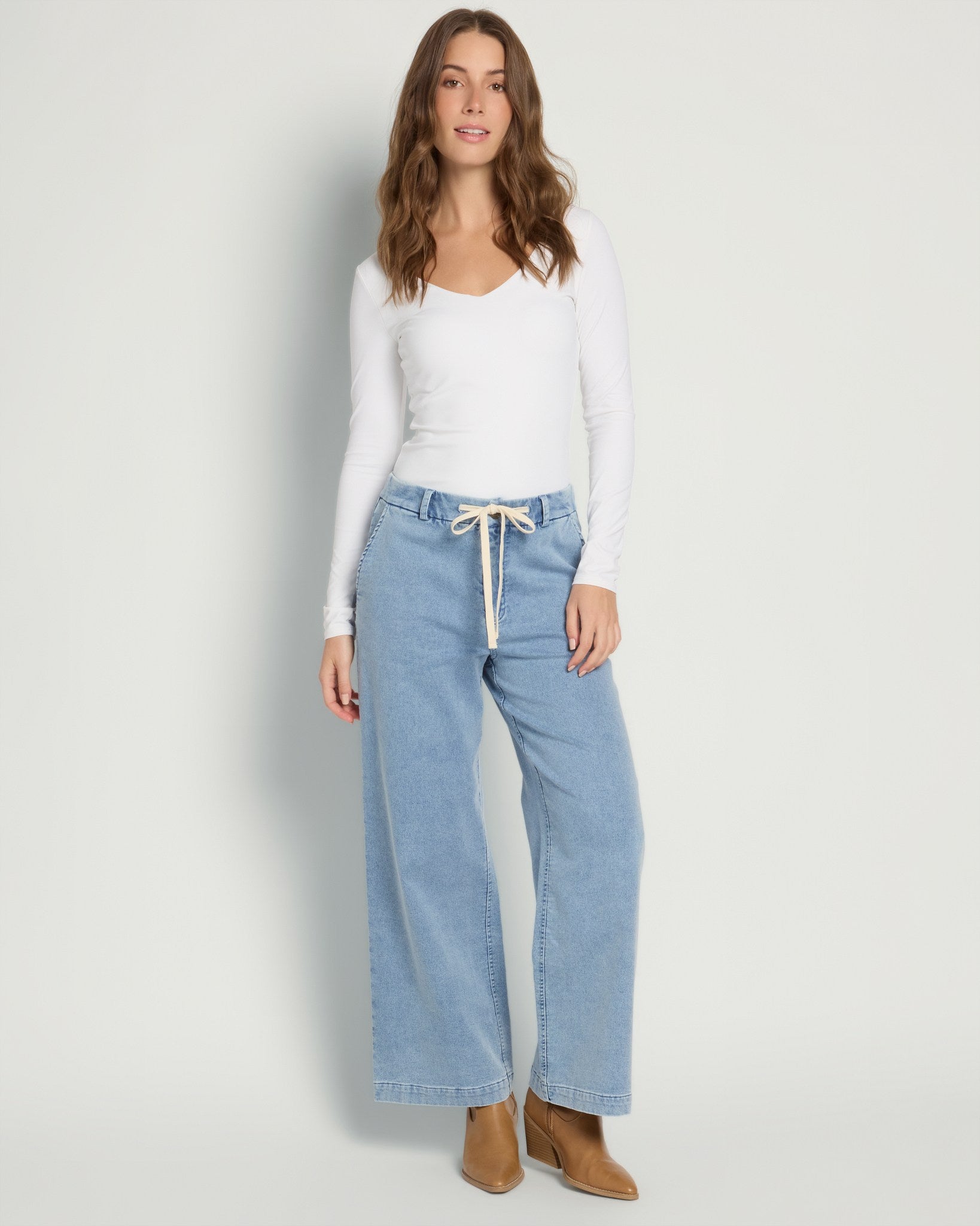 Denim $|& Thread & Supply Rylee Knit Denim Pants - UGC On Fig