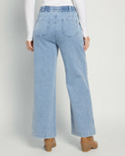 Denim $|& Thread & Supply Rylee Knit Denim Pants - SOF Back