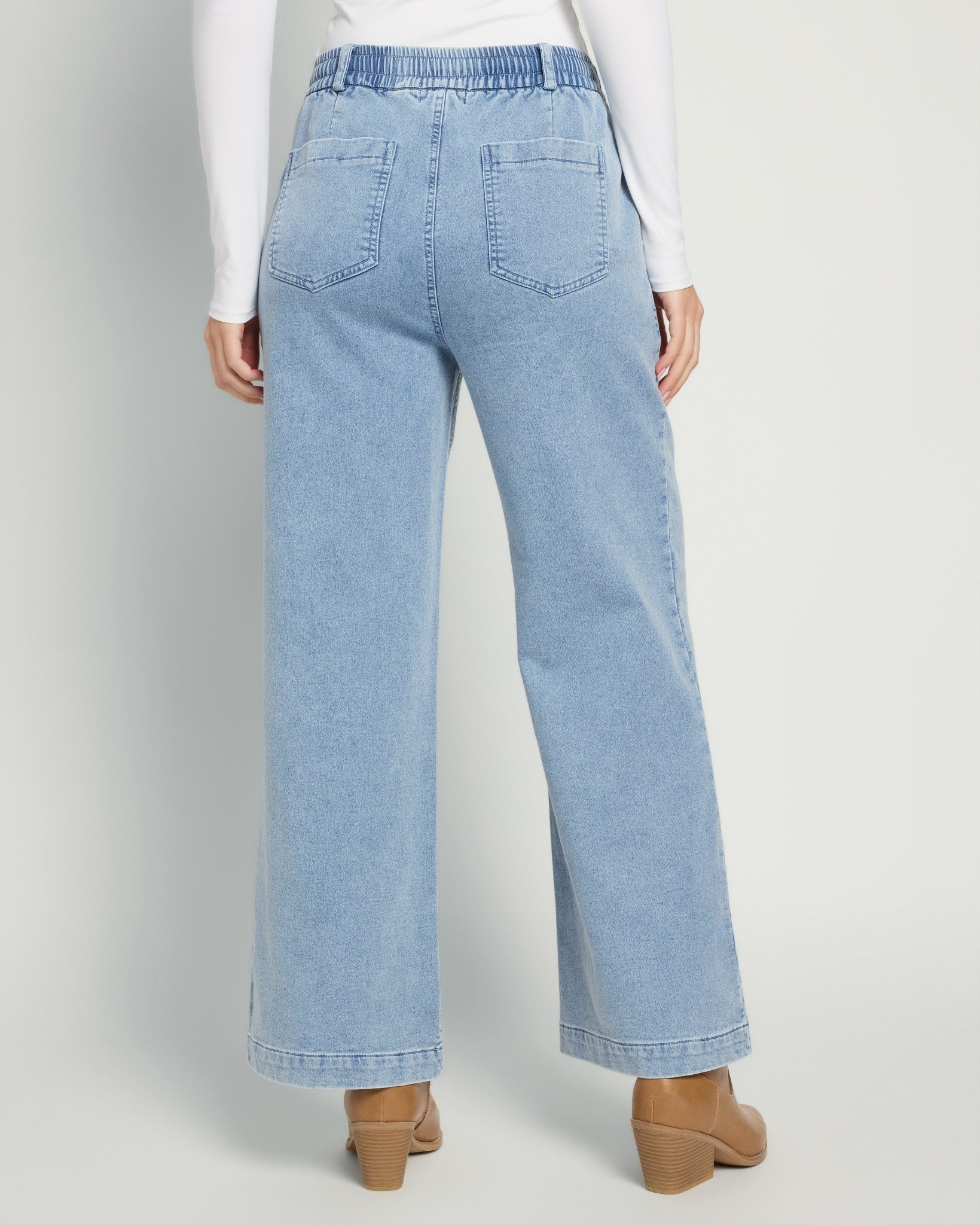 Denim $|& Thread & Supply Rylee Knit Denim Pants - SOF Back