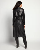 Black $|& Coalition Vegan Leather Trench Vest - SOF Back
