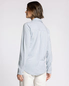 Light Blue Stripe $|& Thread & Supply Lewis Striped Shirt - Hanger Side