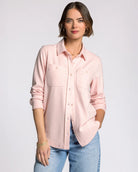 Soft Pink White $|& Thread & Supply Lewis Striped Shirt - VOF Detail