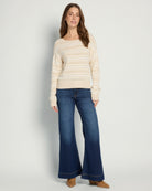 Birch White Combo $|& Thread & Supply Lola Stripe Sweater - UGC On Fig