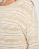 Birch White Combo $|& Thread & Supply Lola Stripe Sweater - SOF Full Front