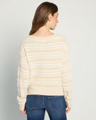 Birch White Combo $|& Thread & Supply Lola Stripe Sweater - SOF Back