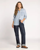Multi Pinstripe $|& Thread & Supply Helena Pinstripe Shirt - VOF Detail
