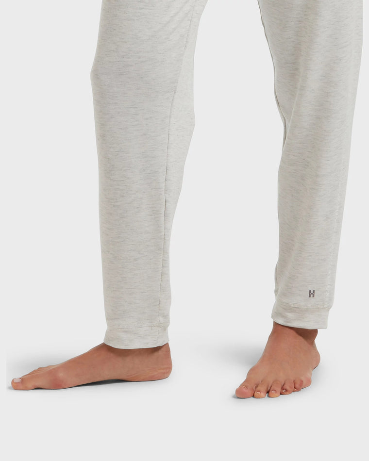 Whitesand Heather $|& HUE Heather Basic Lounge Pant - Hanger Back
