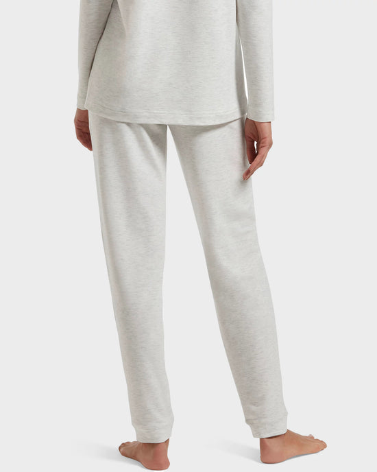Whitesand Heather $|& HUE Heather Basic Lounge Pant - Hanger Side