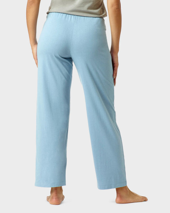 Faded Denim $|& HUE Solid Classic Lounge Pant - Hanger Side