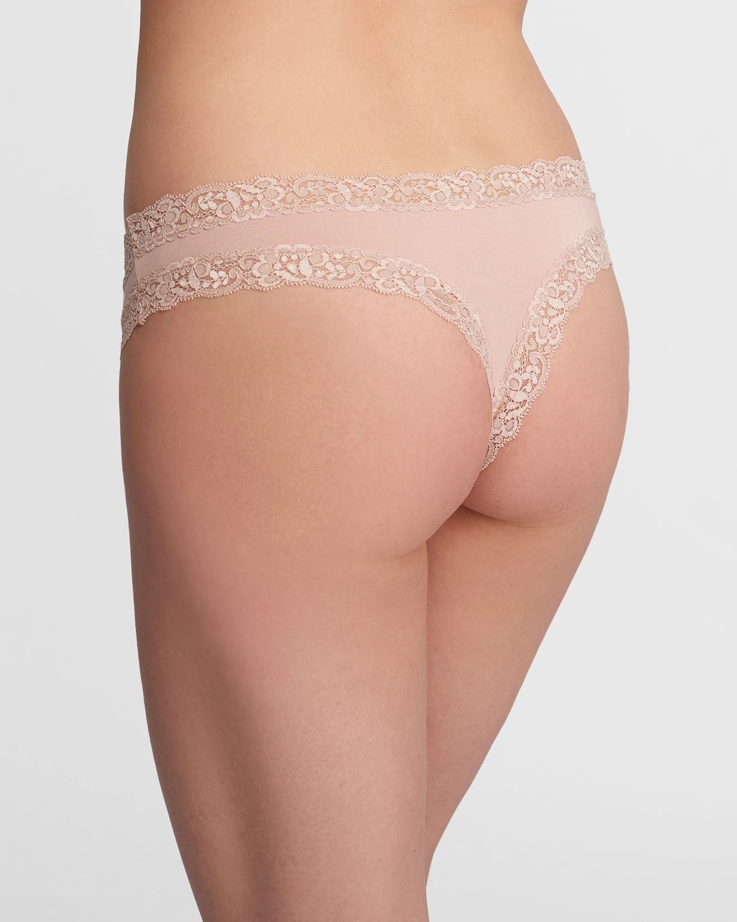 Chantilly/Seashell $|& Fleur't The Iconic Thong - Hanger Side