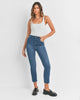 High Rise Slim Straight Jeans