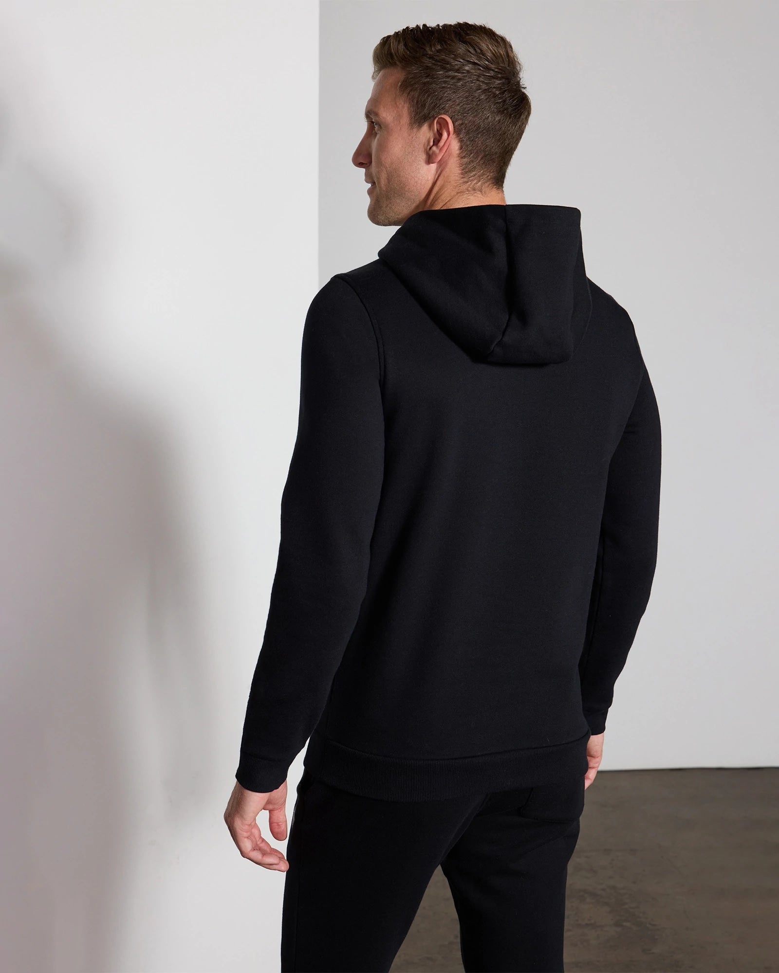 Black $|& MPG Sport The Comfort Men'S Hoodie - Hanger Front