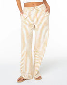 Curry Jail Bird Stripe $|& Roxy Mavericks Beach Trouser - VOF Detail