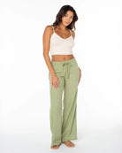 Sage $|& Roxy Lagoon Linen-Blend Pant - VOF Detail