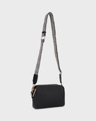 Black/Tri $|& Mali + Lili Zahara Vegan Leather Crossbody - VOF Detail