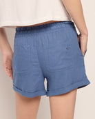 Blue Horizon $|& Roxy Dana Linen-Blend Short - SOF Back
