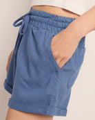 Blue Horizon $|& Roxy Dana Linen-Blend Short - SOF Full Front