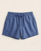 Blue Horizon $|& Roxy Dana Linen-Blend Short - Hanger Detail