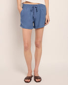 Blue Horizon $|& Roxy Dana Linen-Blend Short - SOF Front