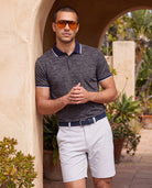 Light Grey $|& Flag & Anthem Pivot Performance Short - 8 Inch - SOF Side