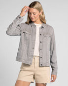 Forest Fog $|& Thread & Supply Jackie Jacket - VOF Detail
