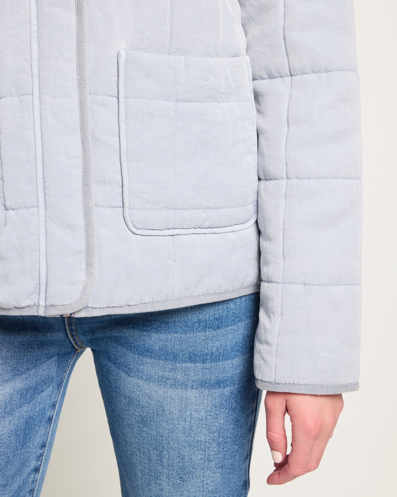 Light Denim $|& Thread & Supply Brina Jacket - SOF Full Front