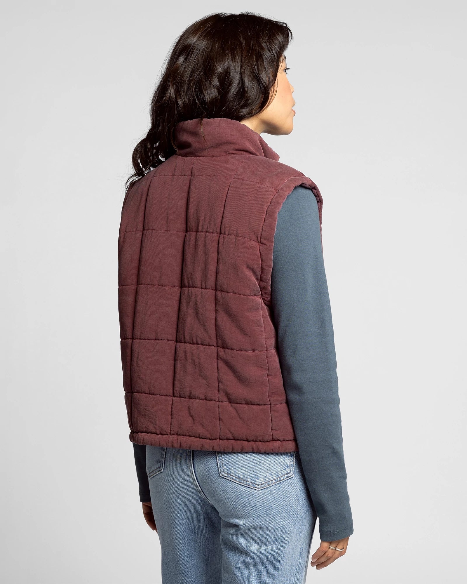 Crushed Berry $|& Thread & Supply Brina Vest - Hanger Side