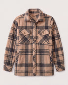 Pecan Black Plaid $|& Thread & Supply Santa Fe Jacket - Hanger Detail