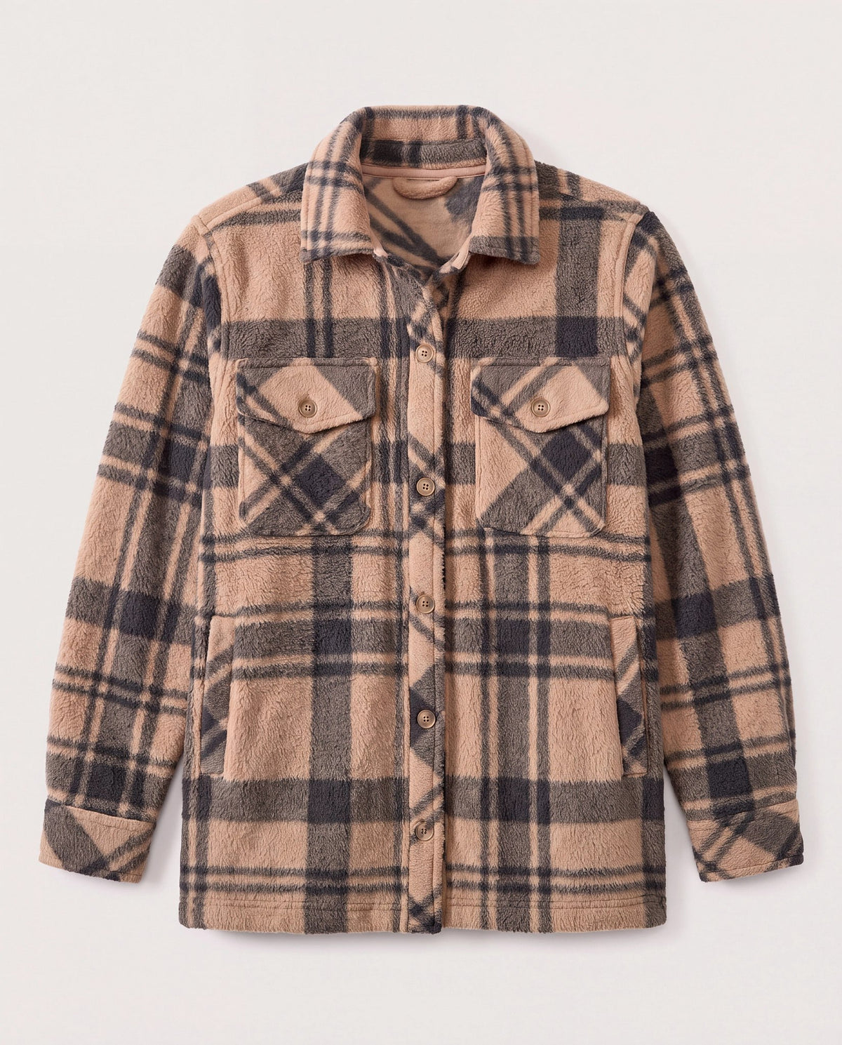 Pecan Black Plaid $|& Thread & Supply Santa Fe Jacket - Hanger Detail