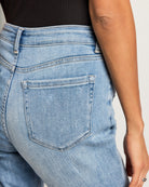 Light Wash $|& SEAS High Rise Crop Straight Leg Jean - VOF Front