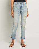 Lakeside $|& Herizon Crest Cuffed Girlfriend Jeans - SOF Front
