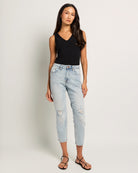 Light Wash $|& Herizon Rena High Rise Mom Jean - UGC On Fig