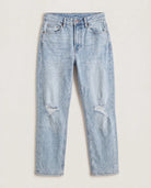 Light Wash $|& Herizon Rena High Rise Mom Jean - Hanger Detail