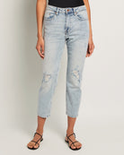 Light Wash $|& Herizon Rena High Rise Mom Jean - SOF Front
