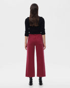 Wine $|& Bayeas Mid Rise Straight Leg Jeans - Hanger Side