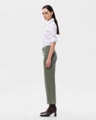 Green $|& Bayeas Mid Rise Straight Leg Jeans - Hanger Front