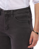Gray $|& Bayeas Mid Rise Straight Leg Jeans - Hanger Back