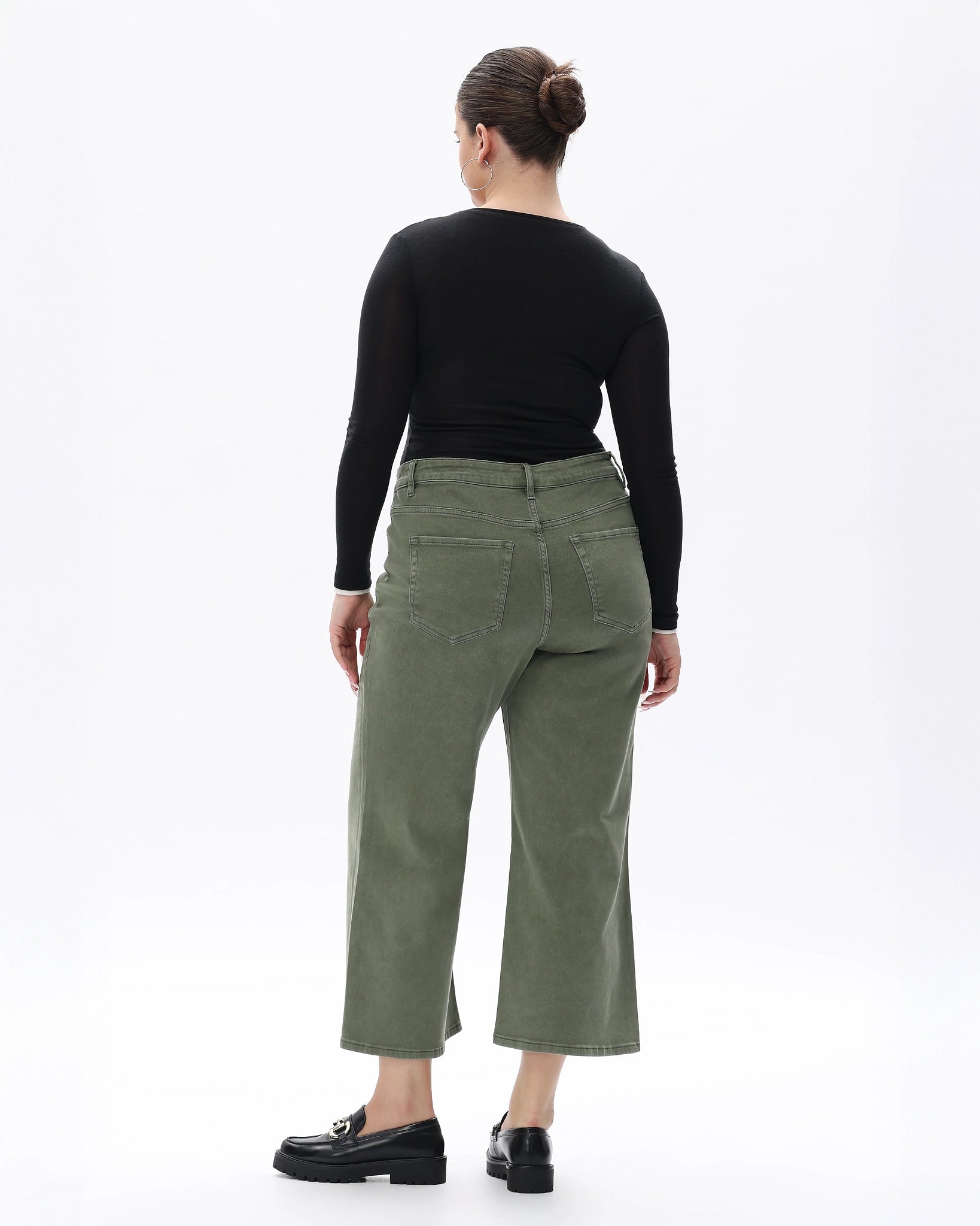 Green $|& Bayeas Mid Rise Straight Leg Jean - Hanger Side