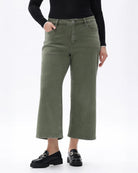 Green $|& Bayeas Mid Rise Straight Leg Jean - VOF Detail