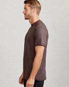 Mocha Heather $|& Tasc Carrollton Tee - Hanger Front