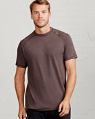 Mocha Heather $|& Tasc Carrollton Tee - VOF Detail