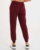 Burgundy $|& Thrive Société Patch Pocket Lounge Jogger - Hanger Side